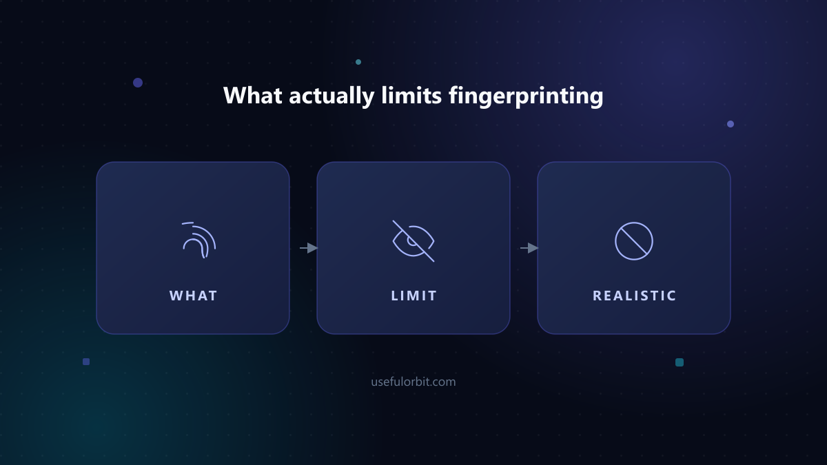 Illustration: What actually limits fingerprinting