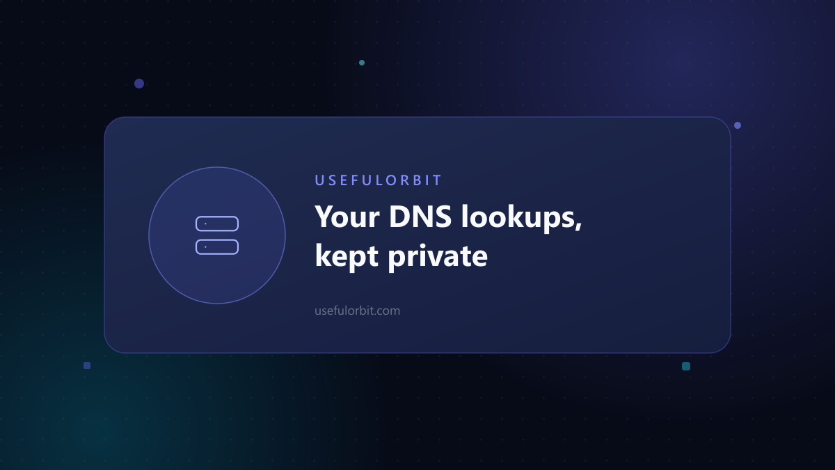 Illustration: Your DNS lookups, kept private